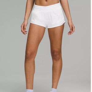 Lululemon White Hotty Hot Shorts